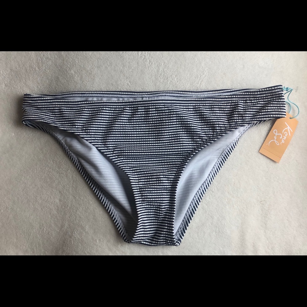 NWT- Striped Bikini Bottom